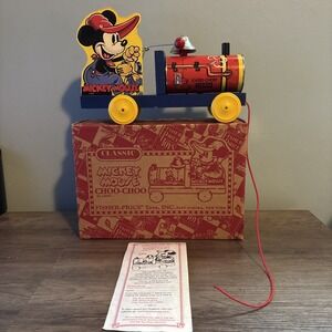Classic Ltd Edition Mickey Mouse Choo Choo Train Fisher Price 2003 ToyFest COA